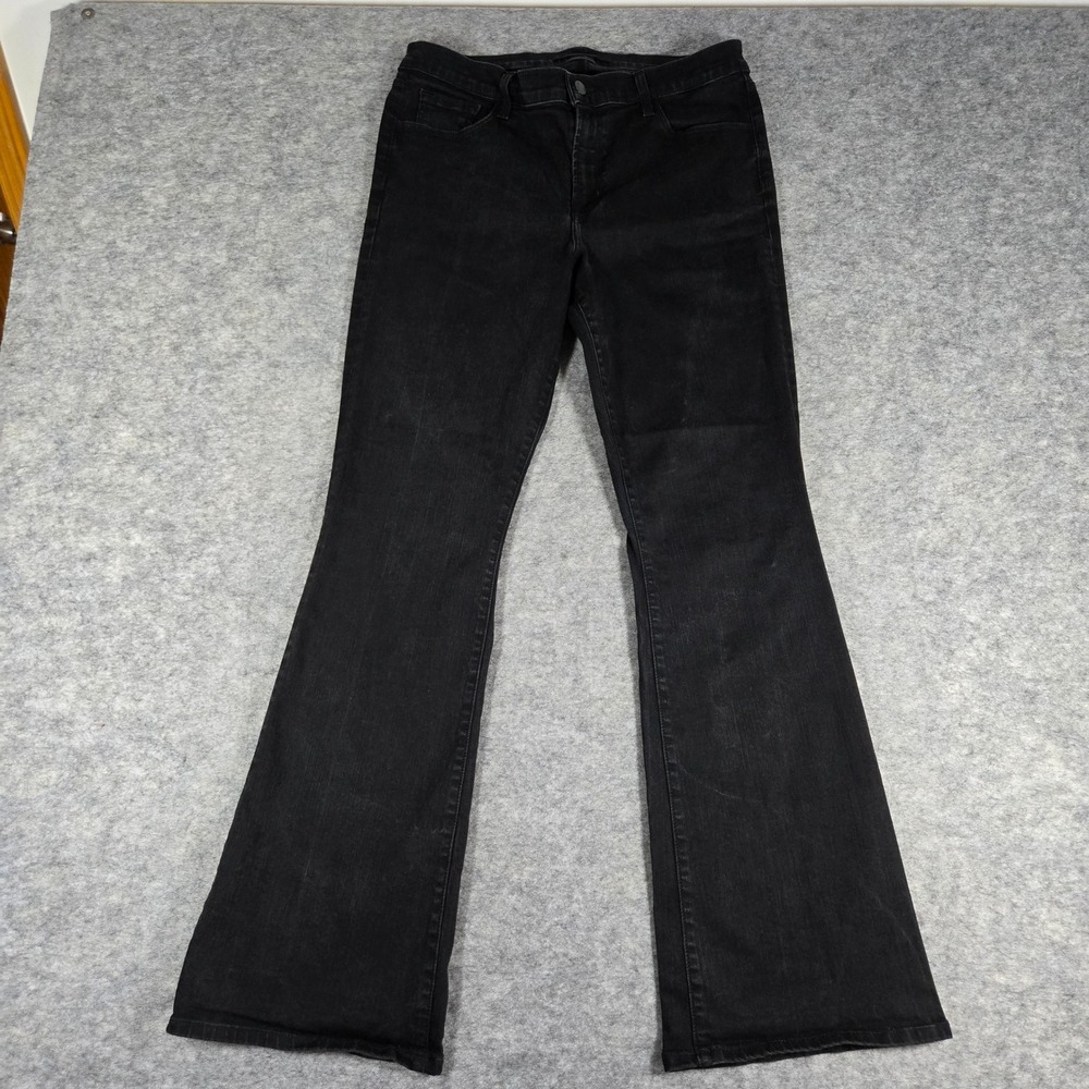 J Brand Women Black Sallie Vanity Bootcut Jeans 32